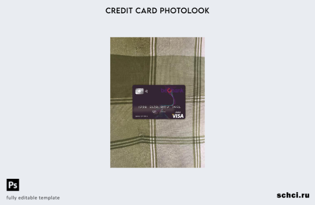 цифровая загрузка Бельгия Beobank Visa Card фотоизображение переднего шаблона